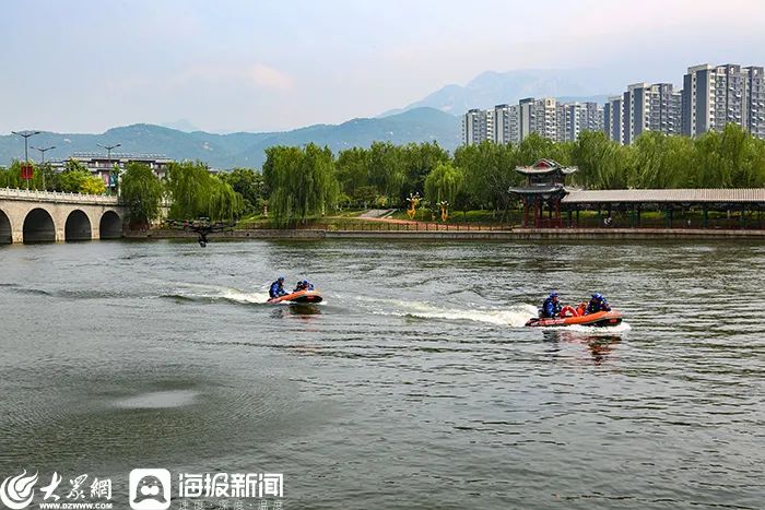 防患于未然 泰山天平湖景区开展水上救援演练